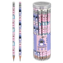 Карандаш ч/г Феникс 72850 HB "Коята в кигуруме" с ластиком, круглый
