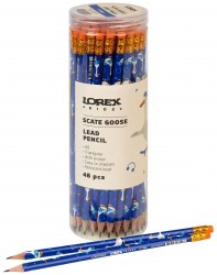 Карандаш ч/г Lorex LXKLPVTE-SG "KIDS V-TYPE SCATE GOOSE" НВ трехгранный 251078