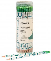 Карандаш ч/г Lorex LXKLPVTE-TC "V-TYPE THAT'S CROC" с ластиком, НВ трехгранный 251079