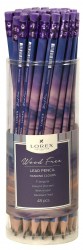 Карандаш ч/г Lorex LXLPWF-HC1 "WOOD FREE HANGING CLOUDS" с ластиком, НВ трехгранный 236978