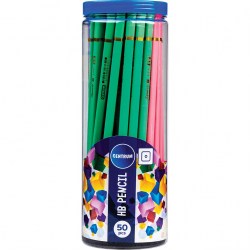 Карандаш ч/г Centrum 81256 HB квадратный, ассорти