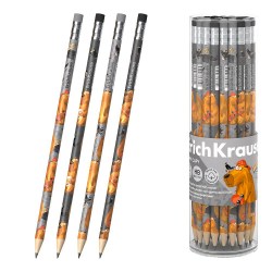 Карандаш ч/г ErichKrause 61999 HB Happy Capy, с ластиком, круглый