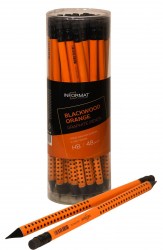 Карандаш ч/г  inФормат IFPTNBWO-HB с ластиком Blackwood Orange трехгранный 244653