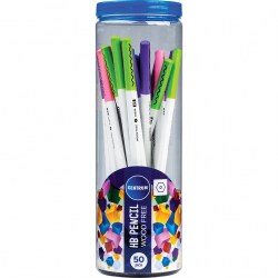 Карандаш пластик. ч/г Centrum 81255 HB шестигранный, ассорти