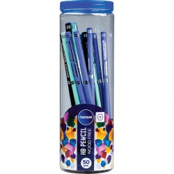 Карандаш пластик. ч/г Centrum 81257 HB круглый, ассорти