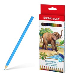 Карандаши 12цв. ErichKrause 49886 трехгранные, дерево