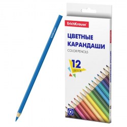 Карандаши 12цв. ErichKrause 50529 Basic дерево, шестигранные