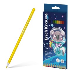 Карандаши 12цв. ErichKrause 61786 Kids Space Animals дерево, трехгранные