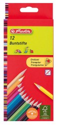 Карандаши 12цв. Herlitz 10412021 трехгранные 