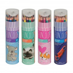 Карандаши 24цв. Bruno Visconti 30-0087 "Funcolor" пластиковые в тубе