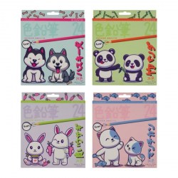 Карандаши 24цв. Bruno Visconti 30-0129 "KAWAII ANIMALS" пластиковые, ассорти