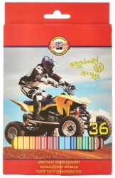Карандаши 36цв. 3555 "Спорт" к/к /Koh-i-noor/