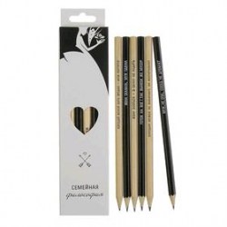 Карандаши ч/г  6шт Сибирский кедр СК555/5 (ТМ) Семейная философия карт.кор шестигр d=6,9мм