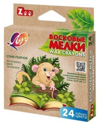 Карандаши восковые 24цв. Луч 12С-866 "Zoo" 048300