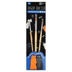 Кисти набор Феникс 66067 "Арт-братва" /3шт/ Синтетика (№1,3,5 кругл)