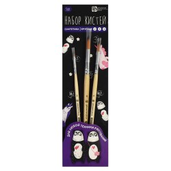 Кисти набор Феникс 66068 "Арт-братва" /3шт/ Синтетика (№2,4,6к ругл)