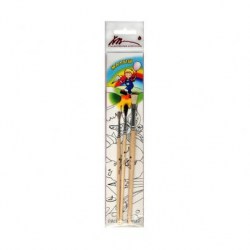 Кисти набор  Худ.материалы С-6917 "Малыш" /3шт/ (коза №2, пони №3, коза №6 плоская) 017917