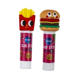 Клей-карандаш  8г Centrum 80355 "HAMBURGER &CHIPS" ассорти