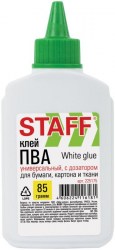 Клей ПВА   85г STAFF EVERYDAY с дозатором 225175