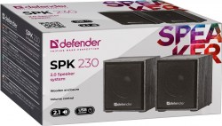Колонки Defender 2.0 SPK 230 4W USB черный 65223