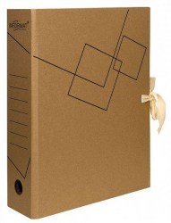 Короб архивный  75мм inФормат RВ9175N А4 260х320х75мм с завязками микрогофрокарт 054723