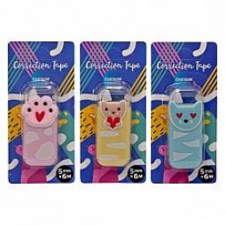 Корректирующая лента Centrum 89803 "Лапка" 5мм*6м ассорти