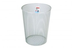 Корзина д/бумаг Brauberg 231957 "Germanium" сетчатая серебристая, металл. круглая 20л. 