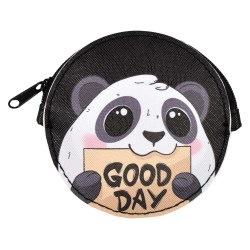 Кошелек Феникс 64605 "Панда" на молнии, кожзам 9х9см