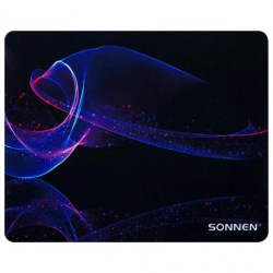 Коврик для мыши SONNEN 513958 "NEON WAVE" резина + ткань, 250*200*2мм 