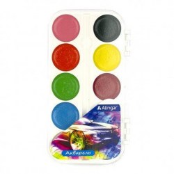 Краски 10цв. б/к Alingar AL-6804 "Авто" карамельные, пласт/уп 