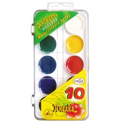 Краски 10цв. б/к Гамма 212038 "Пчелка" медовые, пласт/уп 298639