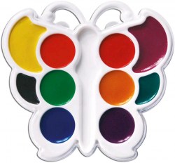 Краски 10цв. б/к Луч 10С548-08 пласт/уп. "Бабочка"