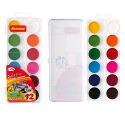 Краски 12цв. б/к Гамма 211046_12 "Мультики" медовые, пласт/уп  300254