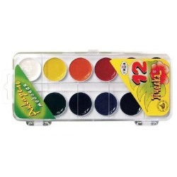 Краски 12цв. б/к Гамма 212040 "Пчелка" медовые, пласт/уп 298636