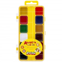Краски 12цв. б/к Каляка-Маляка АМККМ12Е пласт.уп. 151925
