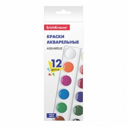 Краски 12цв. б/к ErichKrause 53447 "Basic" акварельные к/к