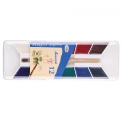 Краски 12цв. с/к Гамма 212066 "Лицей" пласт/уп 132038