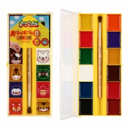 Краски 12цв. с/к Каляка-Маляка АМККМ12КД пласт.уп. 220068