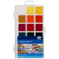 Краски 18цв. б/к Гамма 1009196 "Классическая" медовые, пласт/уп 293987