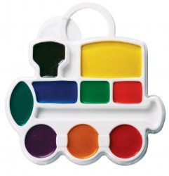 Краски  9цв. б/к Луч 11С683-08 "Паровозик" пласт/уп.