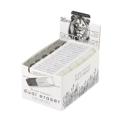 Ластик Bruno Visconti 42-0078 "Sketch&Art" двусторонний, для стирания карандаша и ручки