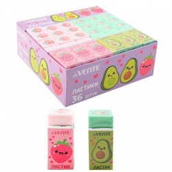 Ластик deVente 8030200 "Nature's bounty" прямоугольный 50*21*16мм, ассорти 
