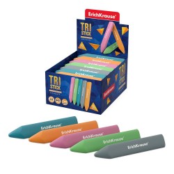 Ластик ErichKrause 56040 Tri Stick ассорти