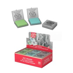 Ластик ErichKrause 56082 "ArtBerry" художественный "клячка" ассорти в футляре