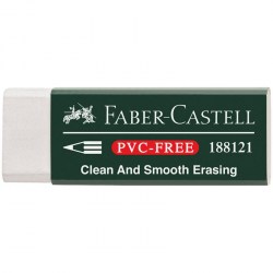 Ластик Faber-Castell 188121 PVC-free прямоугольный, 63*22*11см, в картонной упаковке 289059
