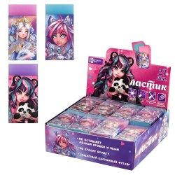 Ластик Феникс 67763 "Принцесса" 25*50*10мм, ассорти