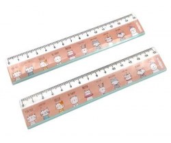 Линейка  15см Нева Маркет INTELLIGENT CD-125-4 "Зверята" с рисунком
