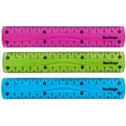 Линейка  20см Berlingo PR_10020 "Flexy" гибкая, ассорти 248749