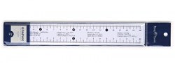 Линейка  20см Bruno Visconti 45-0002 "Grapix" прозрачная 