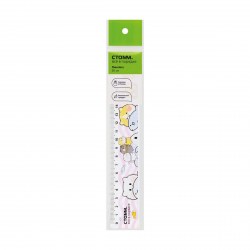 Линейка  20см  Стамм ЛН-30548 "Котики" блистер 351467